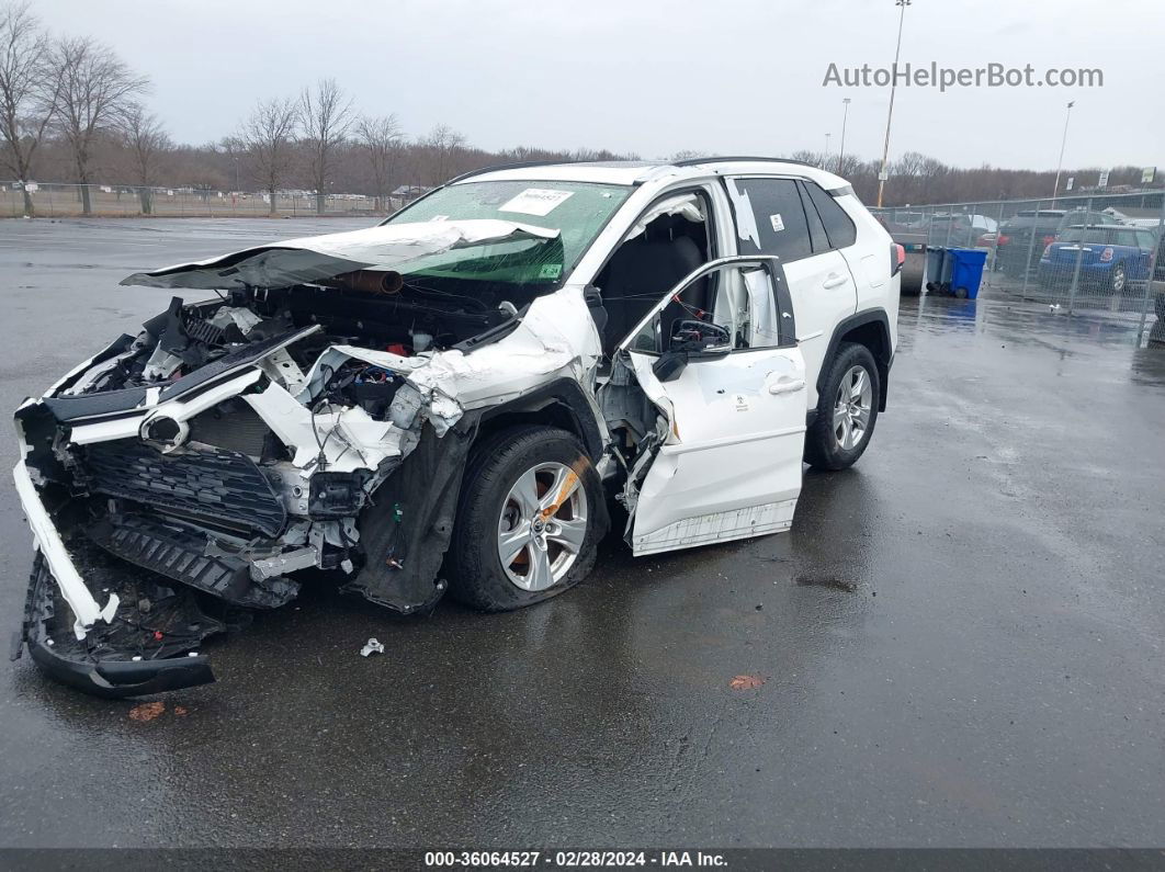 2019 Toyota Rav4 Xle White vin: JTMP1RFV6KJ020012