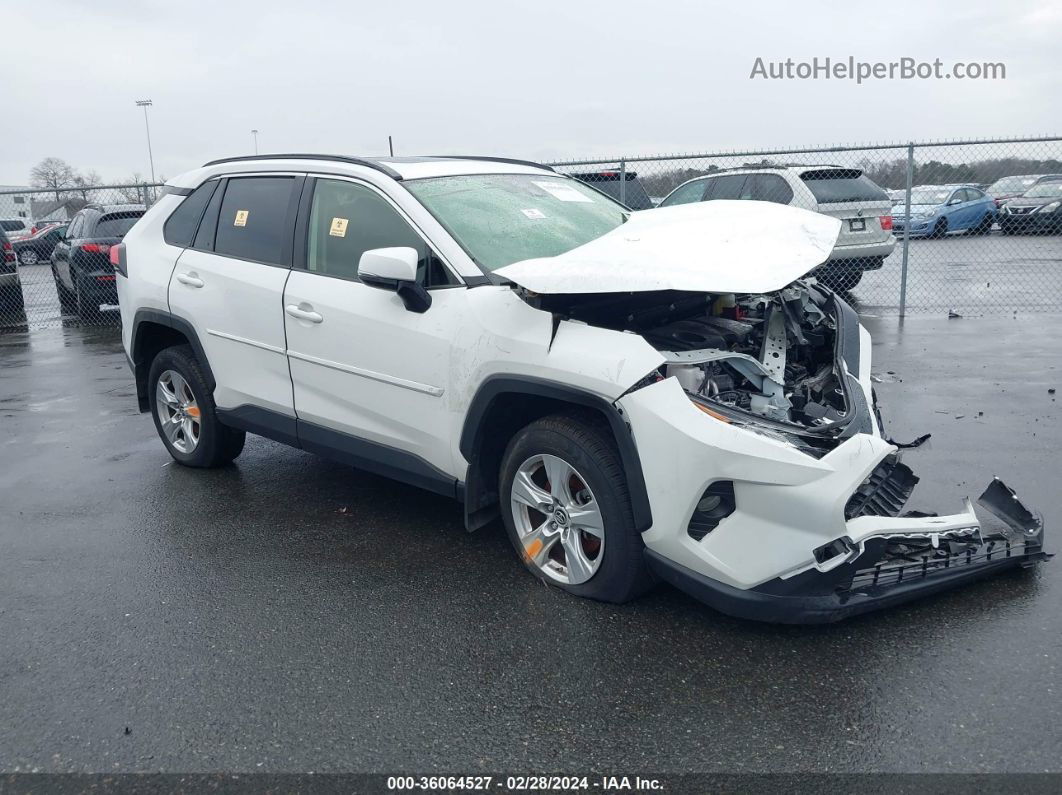 2019 Toyota Rav4 Xle White vin: JTMP1RFV6KJ020012