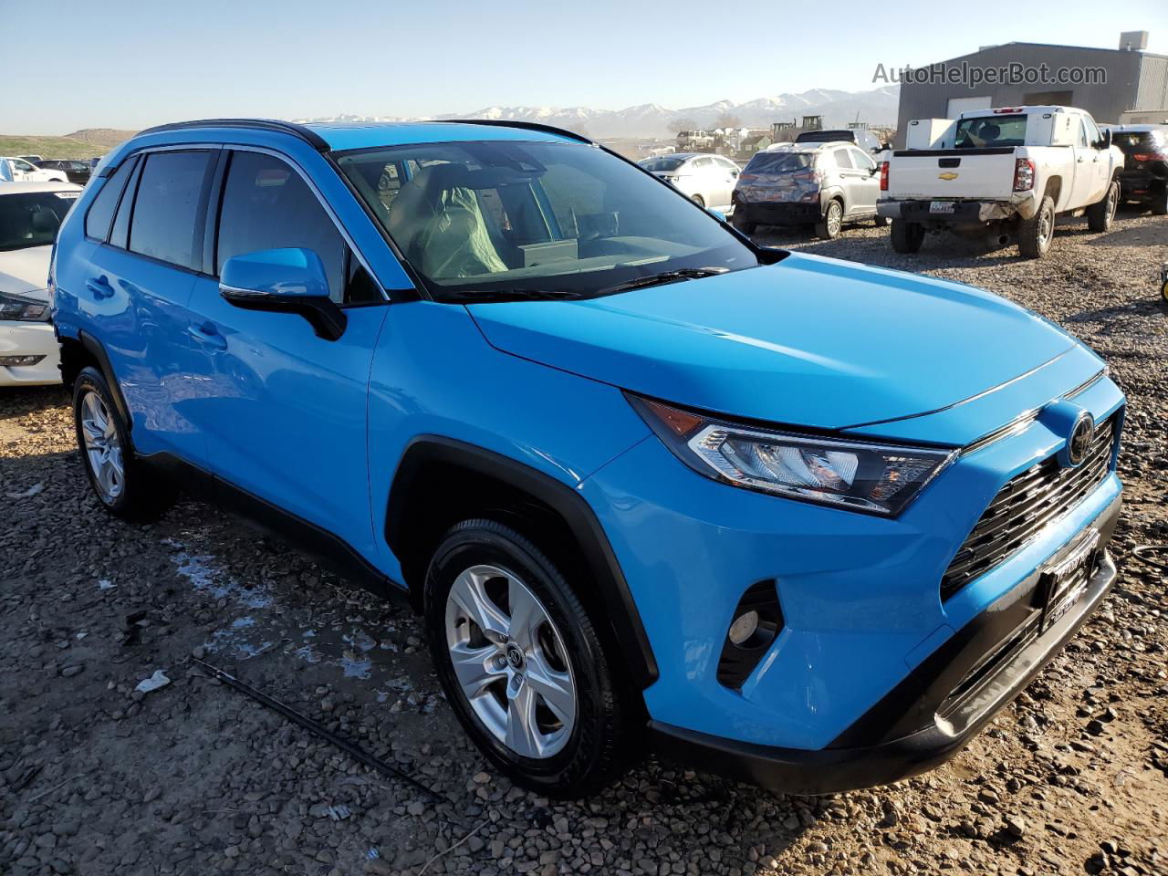 2021 Toyota Rav4 Xle Blue vin: JTMP1RFV7MD074744