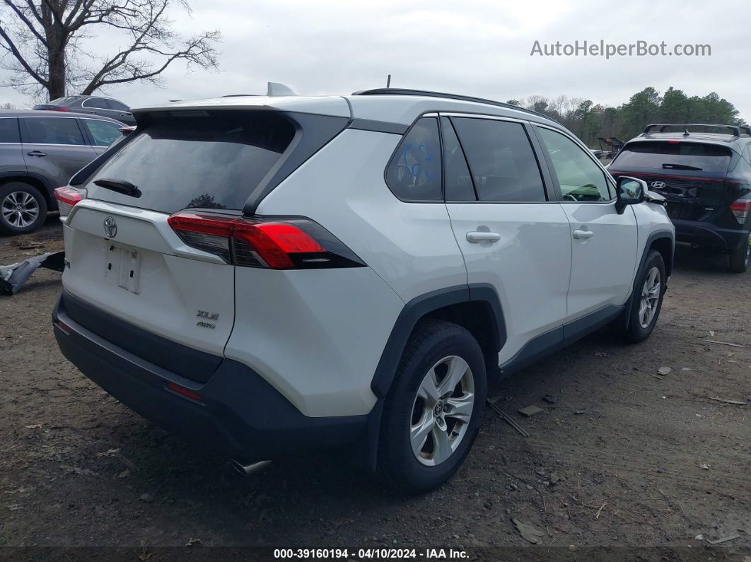 2020 Toyota Rav4 Xle White vin: JTMP1RFV9LD060410