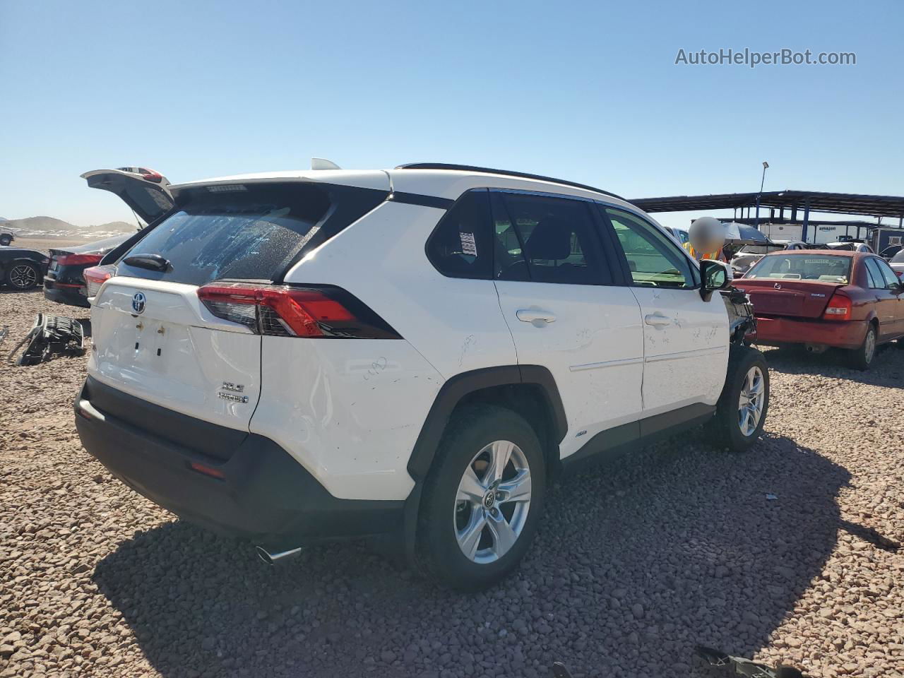 2020 Toyota Rav4 Xle White vin: JTMR6RFV5LD006354