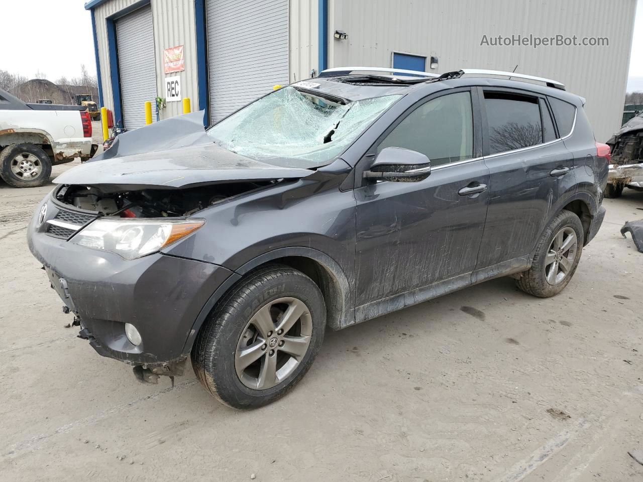 2015 Toyota Rav4 Xle Серый vin: JTMRFREV0FD151792