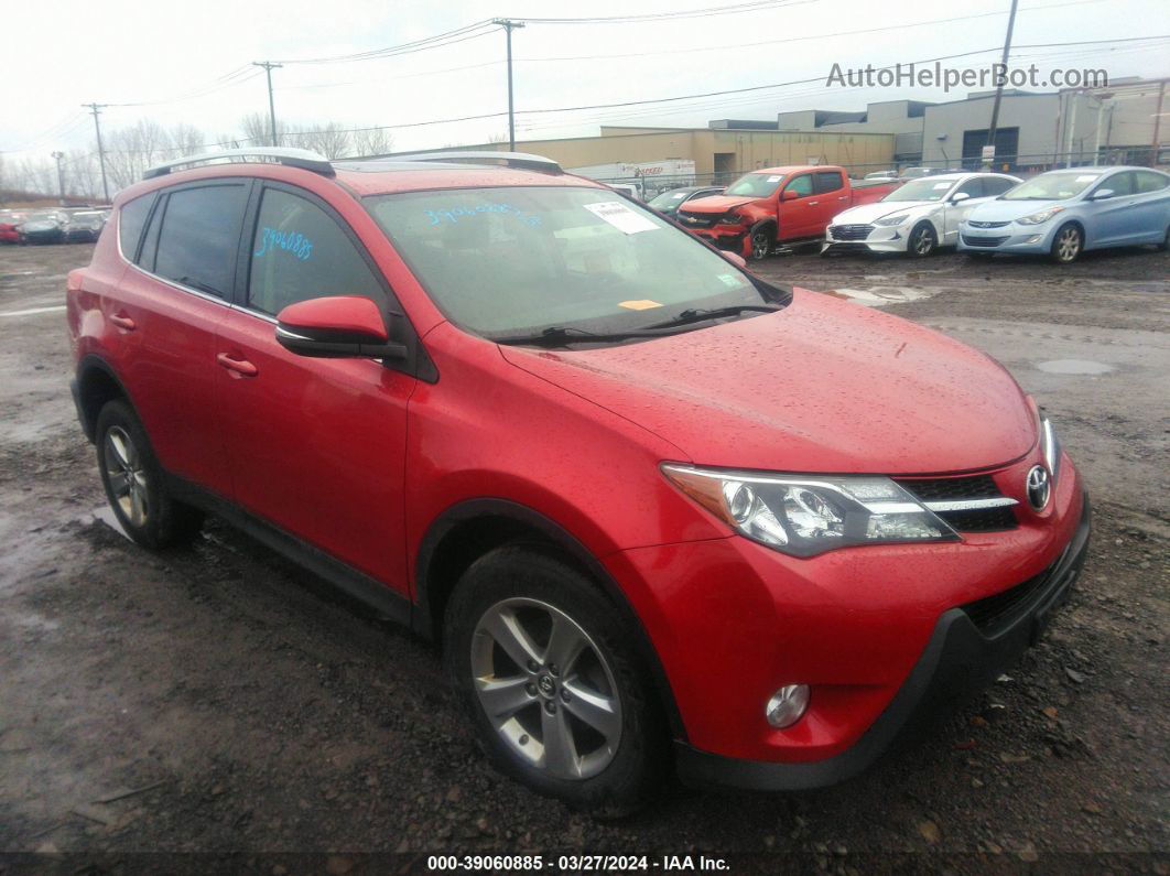 2015 Toyota Rav4 Xle Красный vin: JTMRFREV0FJ046218