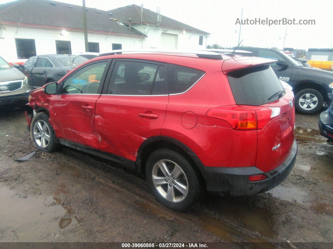 2015 Toyota Rav4 Xle Красный vin: JTMRFREV0FJ046218