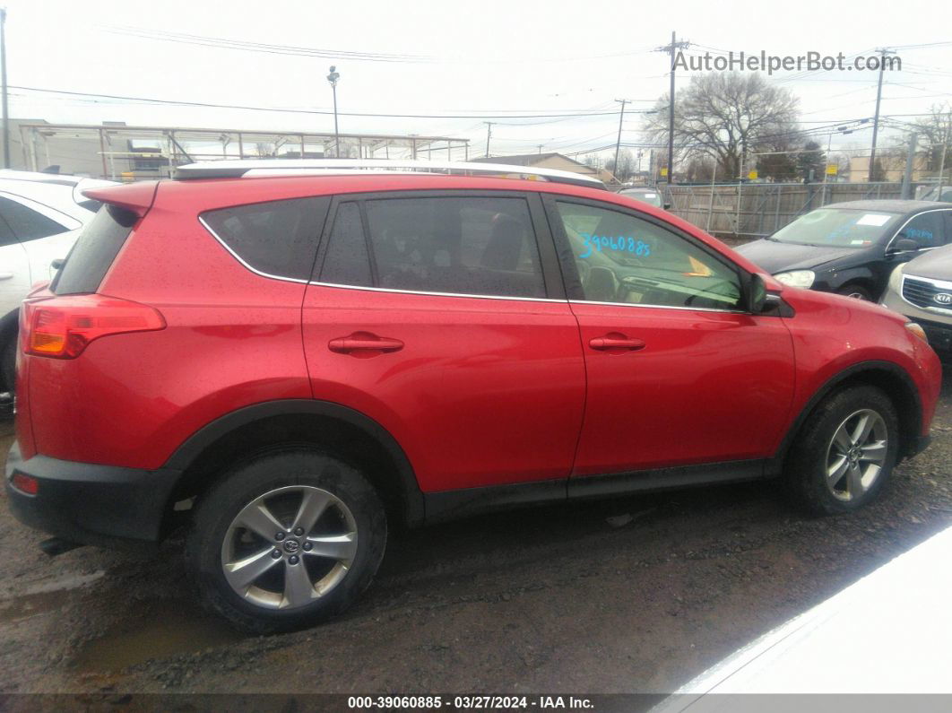 2015 Toyota Rav4 Xle Красный vin: JTMRFREV0FJ046218