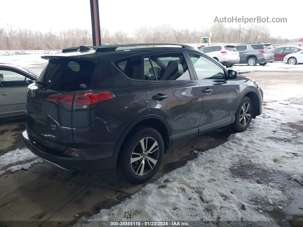 2018 Toyota Rav4 Xle Gray vin: JTMRFREV1JD246516