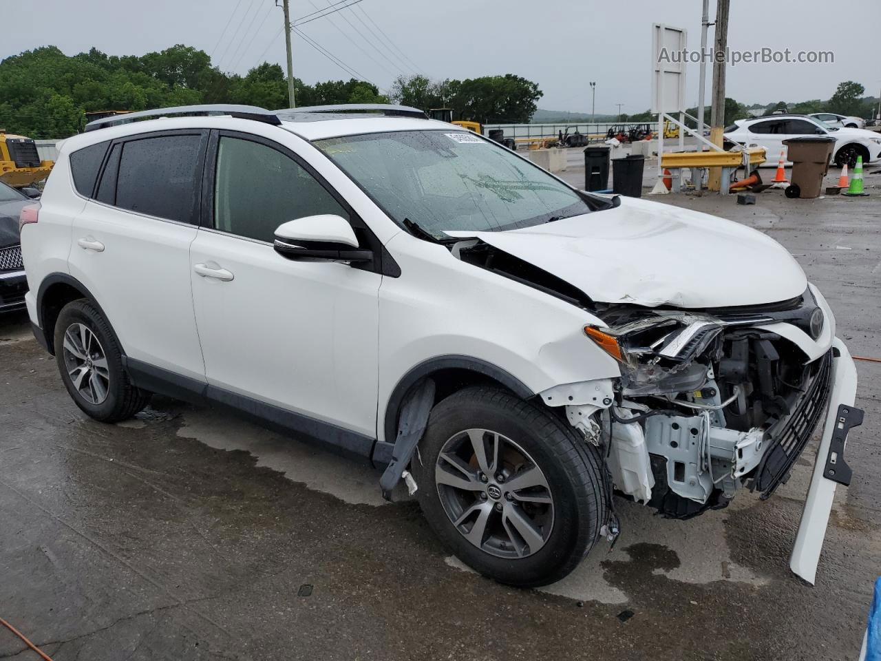 2018 Toyota Rav4 Adventure White vin: JTMRFREV1JJ193687