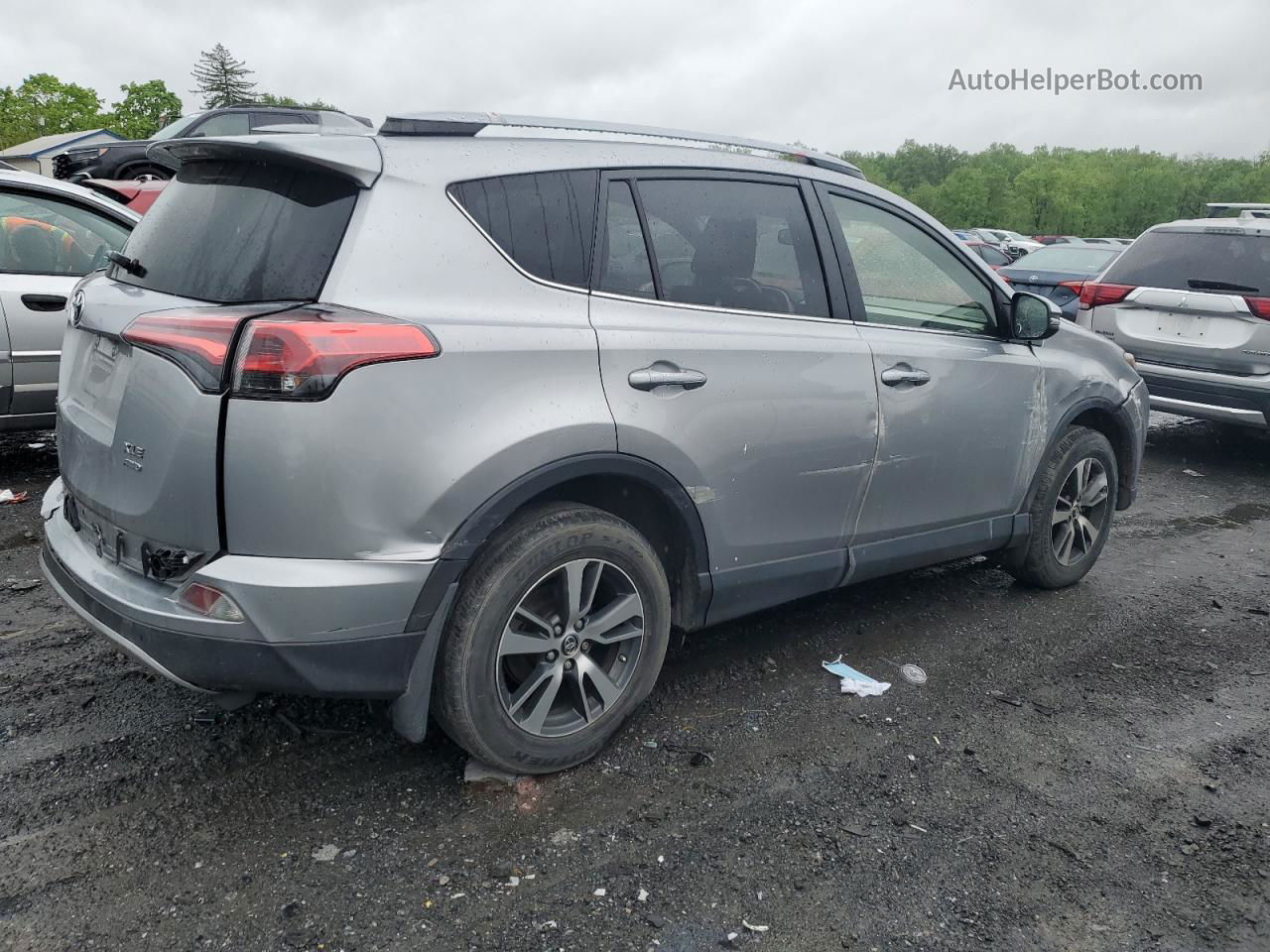 2018 Toyota Rav4 Adventure Silver vin: JTMRFREV1JJ249014