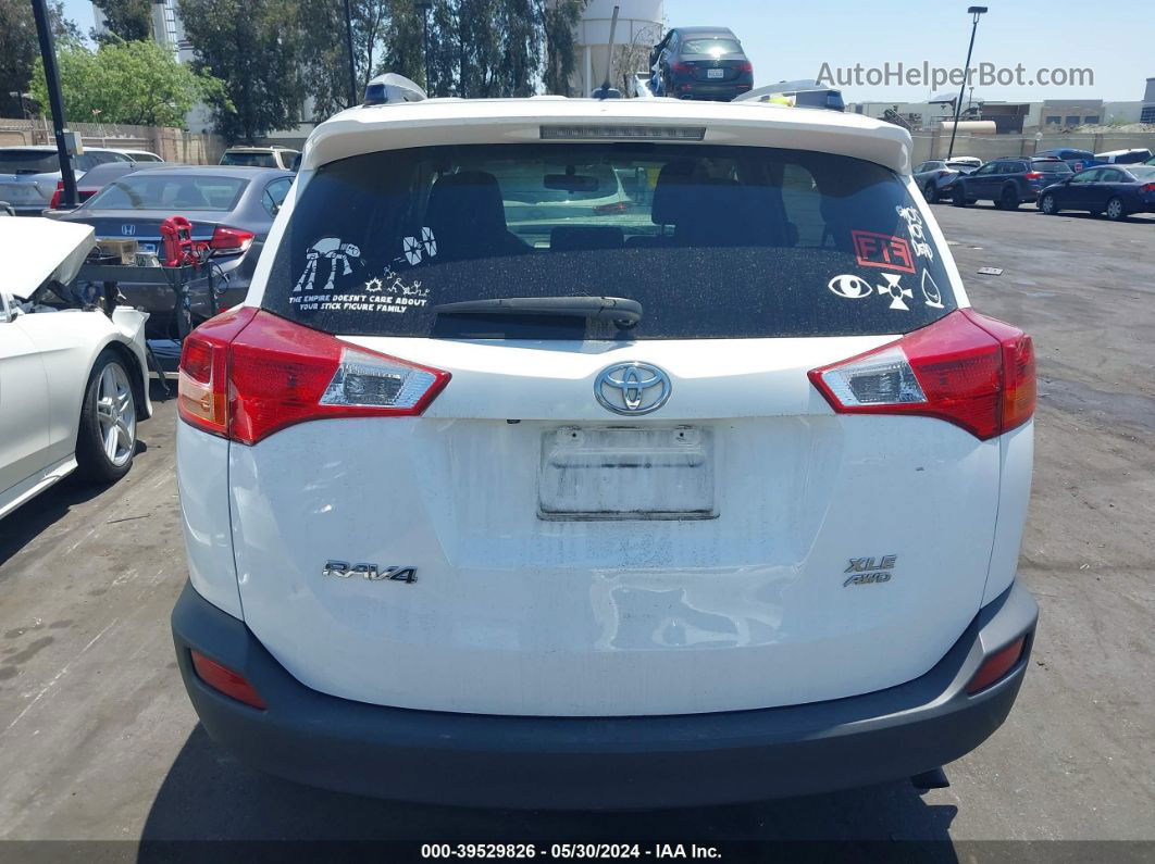 2015 Toyota Rav4 Xle White vin: JTMRFREV2FD147730