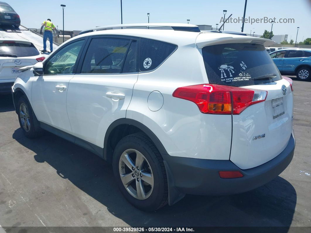 2015 Toyota Rav4 Xle White vin: JTMRFREV2FD147730