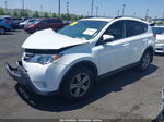 2015 Toyota Rav4 Xle White vin: JTMRFREV2FD147730