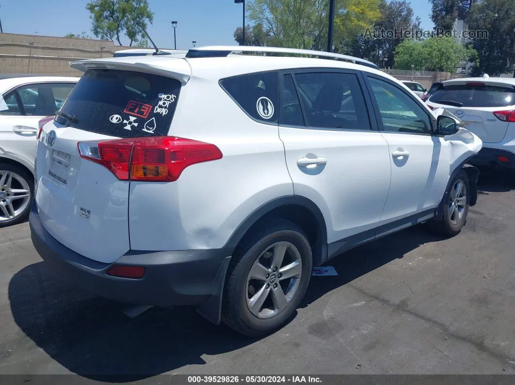 2015 Toyota Rav4 Xle White vin: JTMRFREV2FD147730