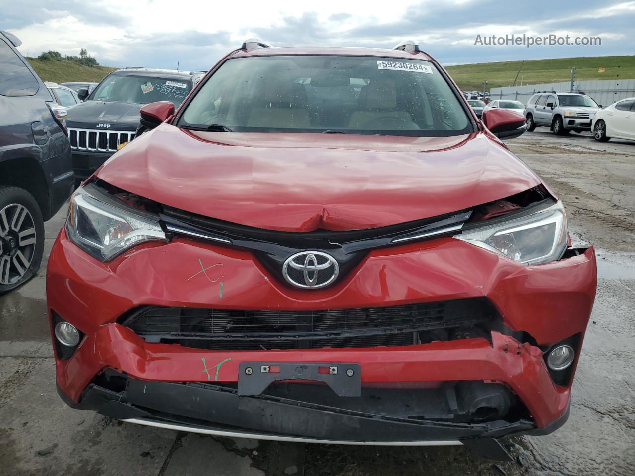 2016 Toyota Rav4 Xle Красный vin: JTMRFREV2GJ056928