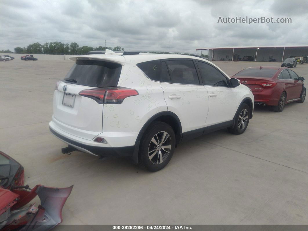 2018 Toyota Rav4 Xle White vin: JTMRFREV2JJ736738