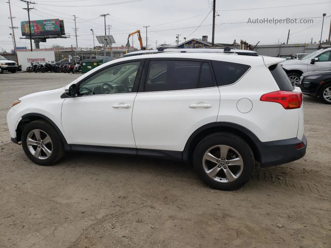 2015 Toyota Rav4 Xle White vin: JTMRFREV4FD118052