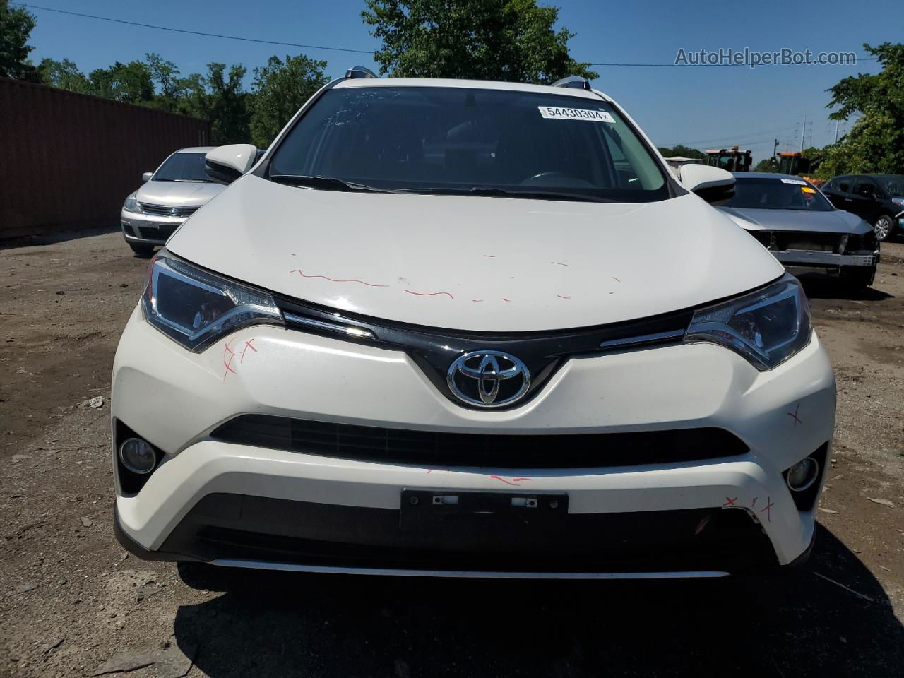 2016 Toyota Rav4 Xle White vin: JTMRFREV4GJ092152