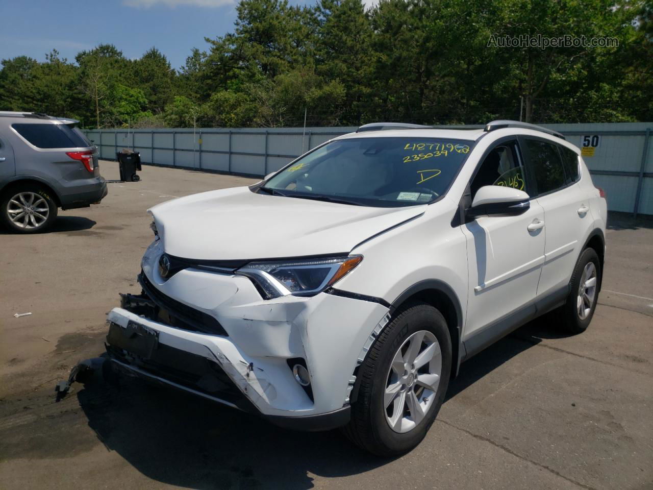 2018 Toyota Rav4 Adventure White vin: JTMRFREV4JD235039