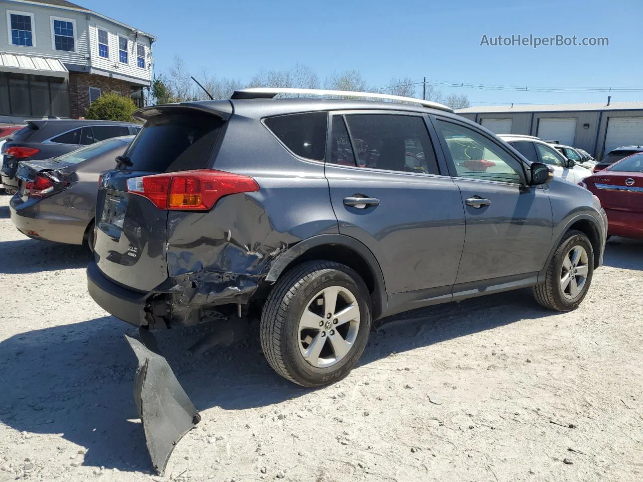 2015 Toyota Rav4 Xle Gray vin: JTMRFREV5FD125026