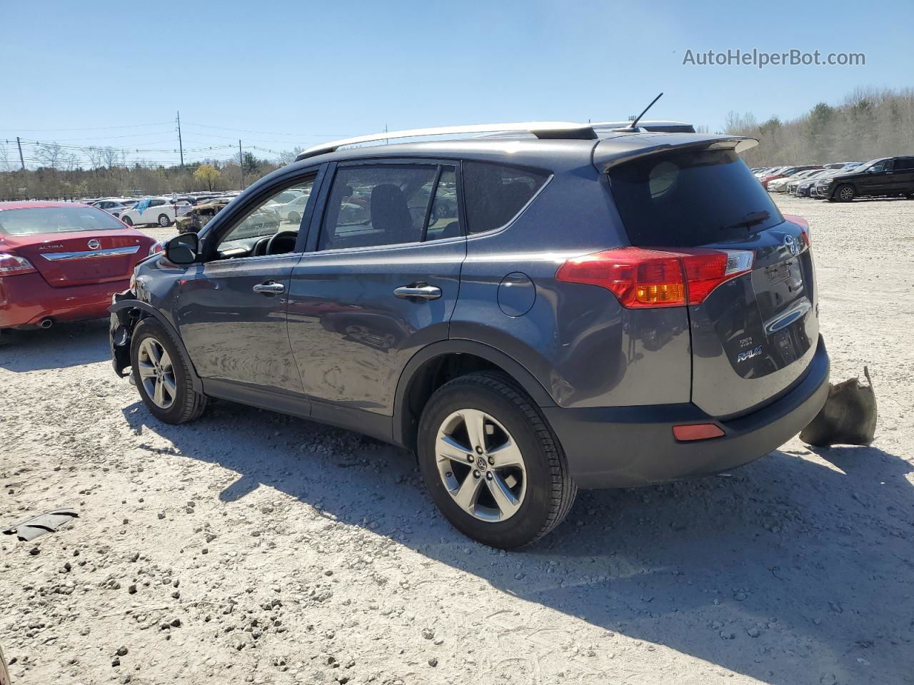 2015 Toyota Rav4 Xle Серый vin: JTMRFREV5FD125026