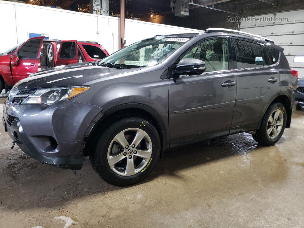 2015 Toyota Rav4 Xle Gray vin: JTMRFREV5FJ036154