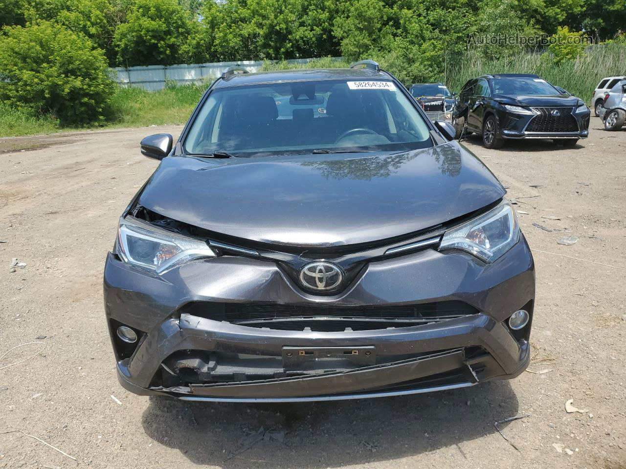 2017 Toyota Rav4 Xle Charcoal vin: JTMRFREV6HJ714722