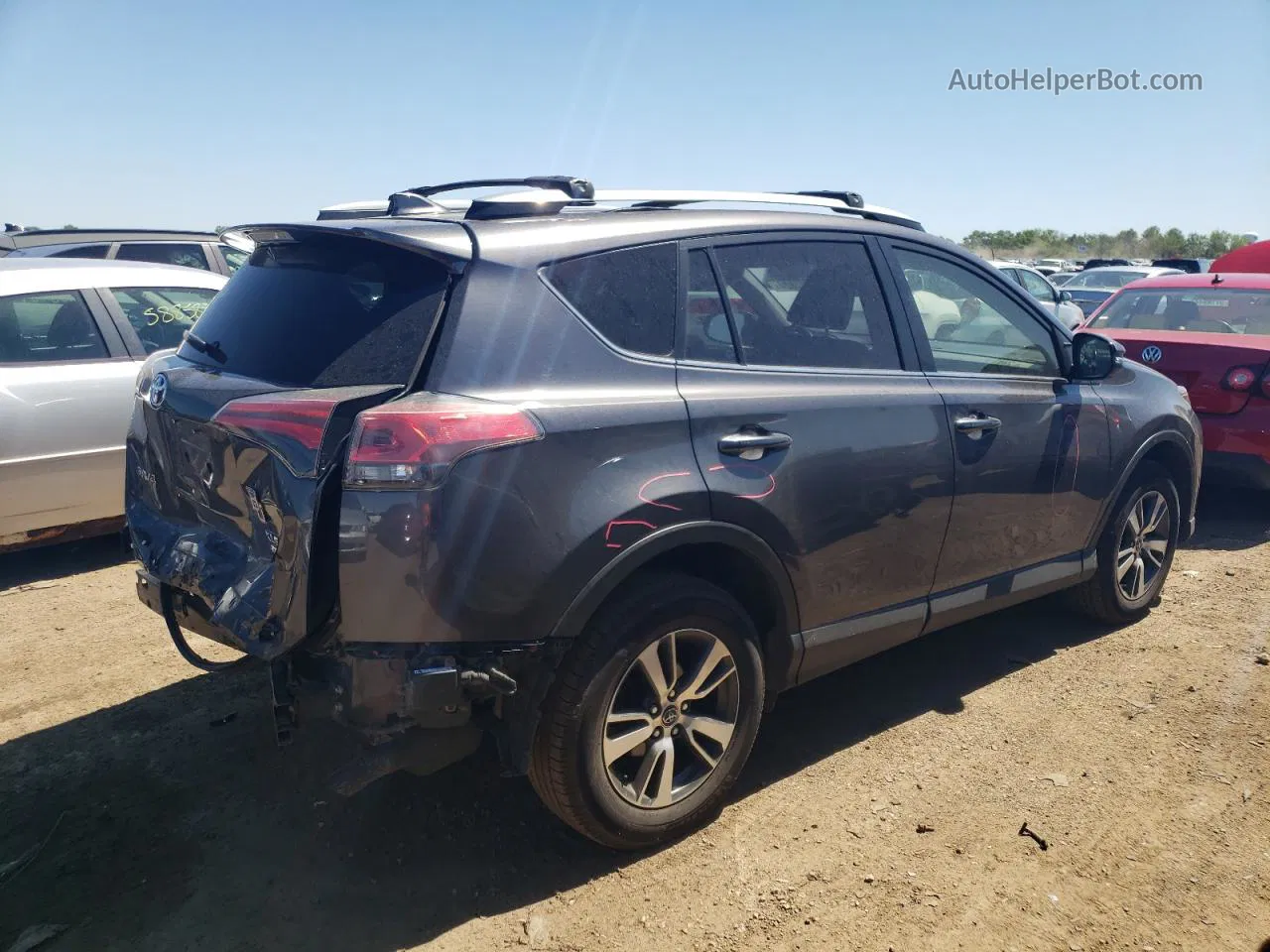 2018 Toyota Rav4 Adventure Gray vin: JTMRFREV6JJ741747