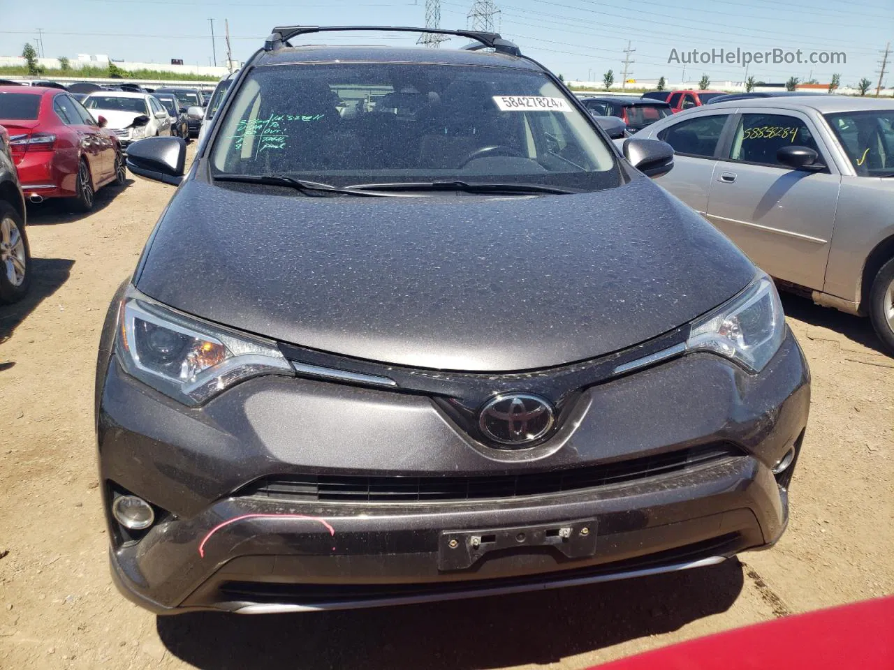 2018 Toyota Rav4 Adventure Gray vin: JTMRFREV6JJ741747