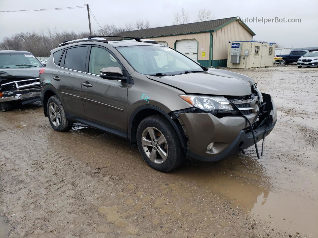 2015 Toyota Rav4 Xle Коричневый vin: JTMRFREV7FD136223