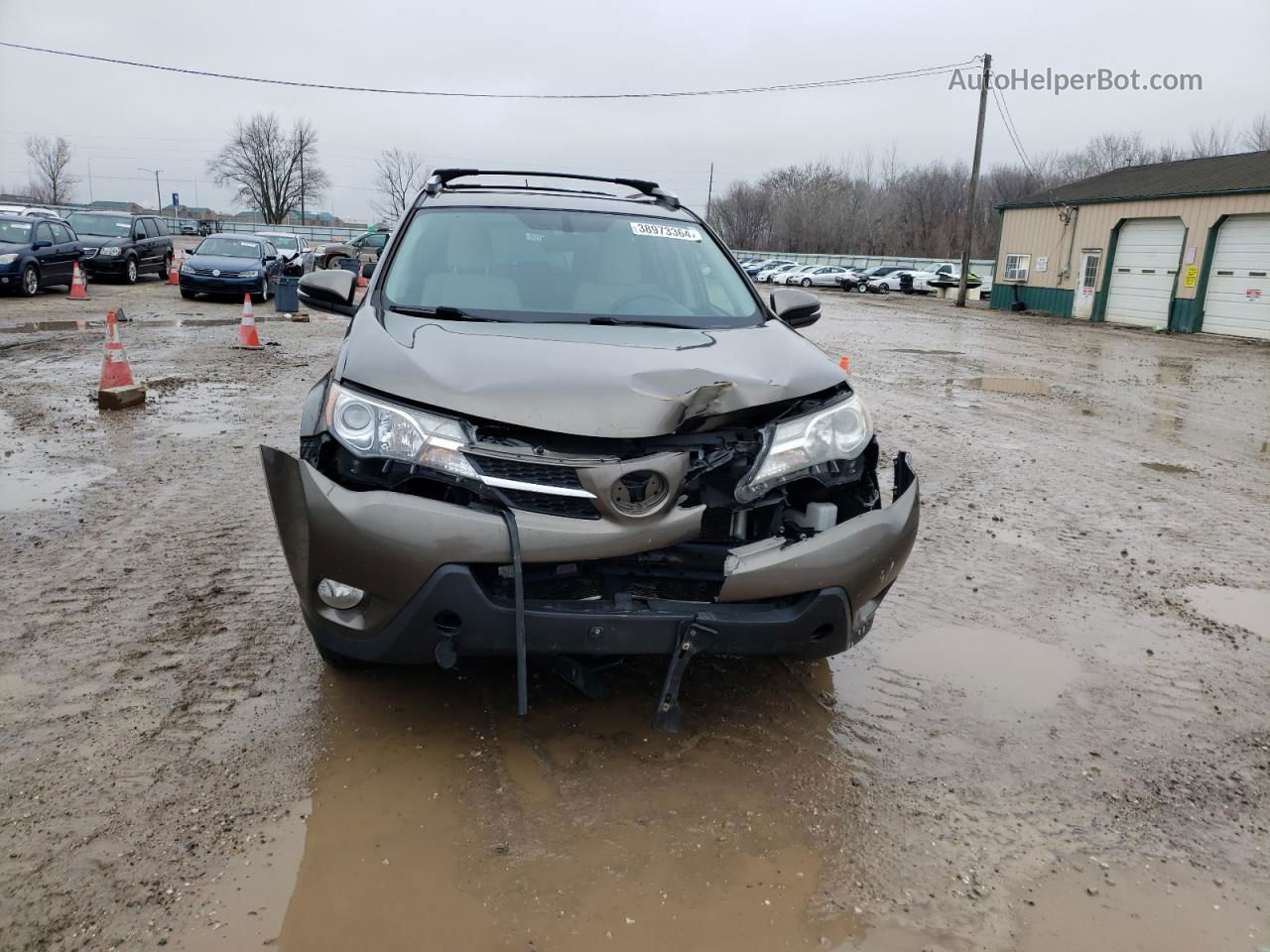 2015 Toyota Rav4 Xle Brown vin: JTMRFREV7FD136223