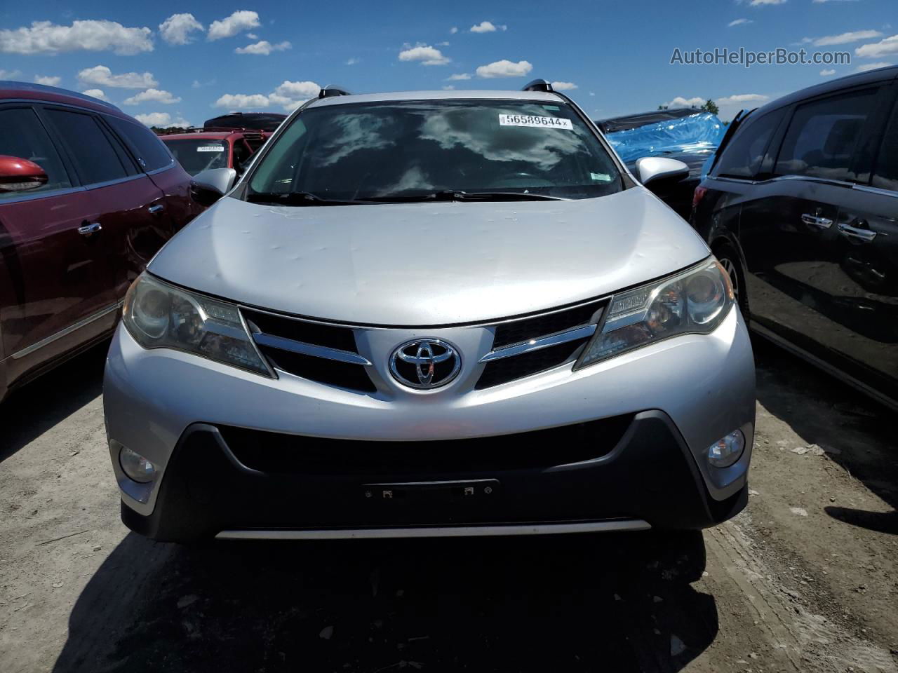 2015 Toyota Rav4 Xle Silver vin: JTMRFREV7FJ042568