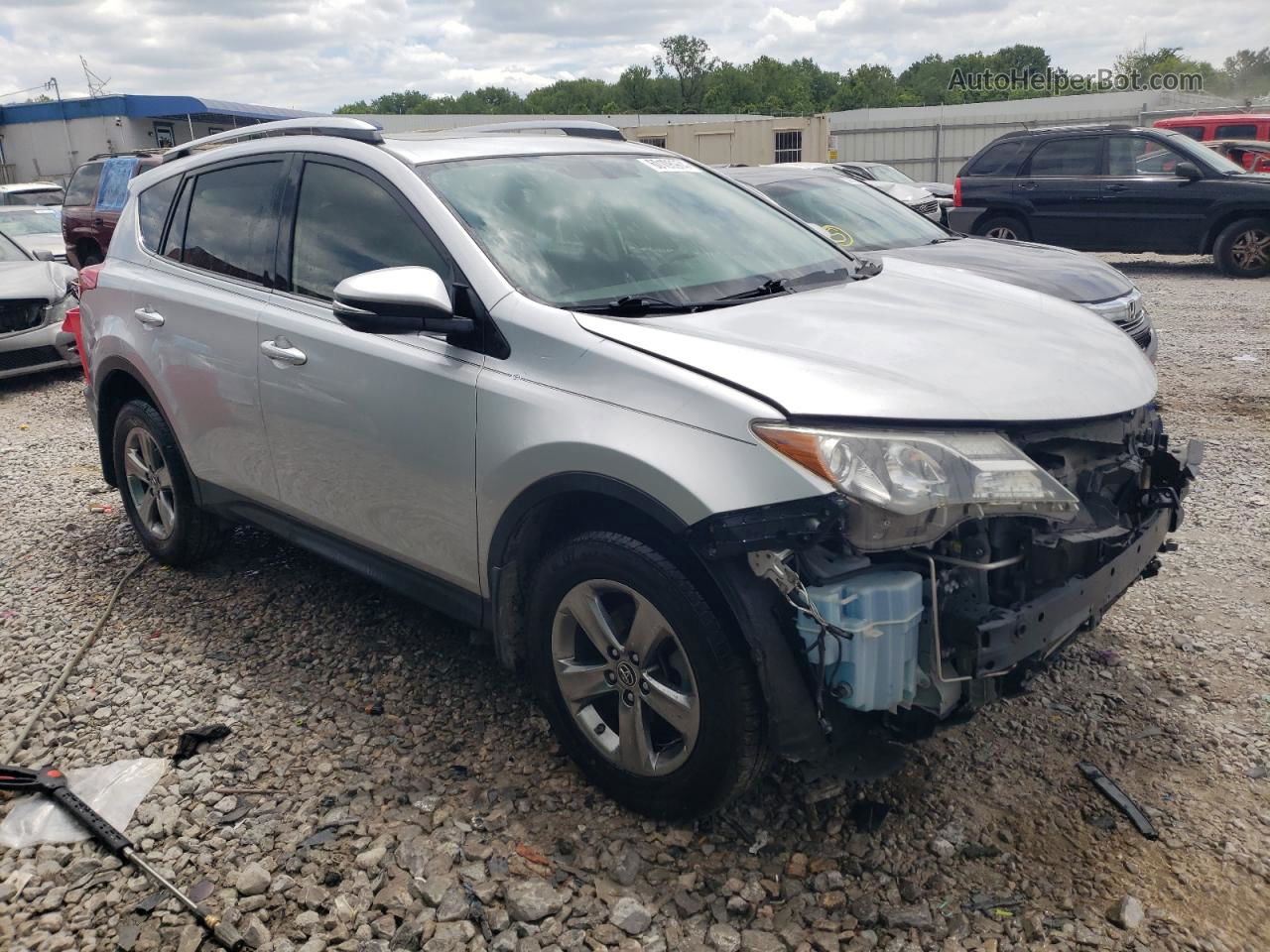 2015 Toyota Rav4 Xle Silver vin: JTMRFREV8FD161664