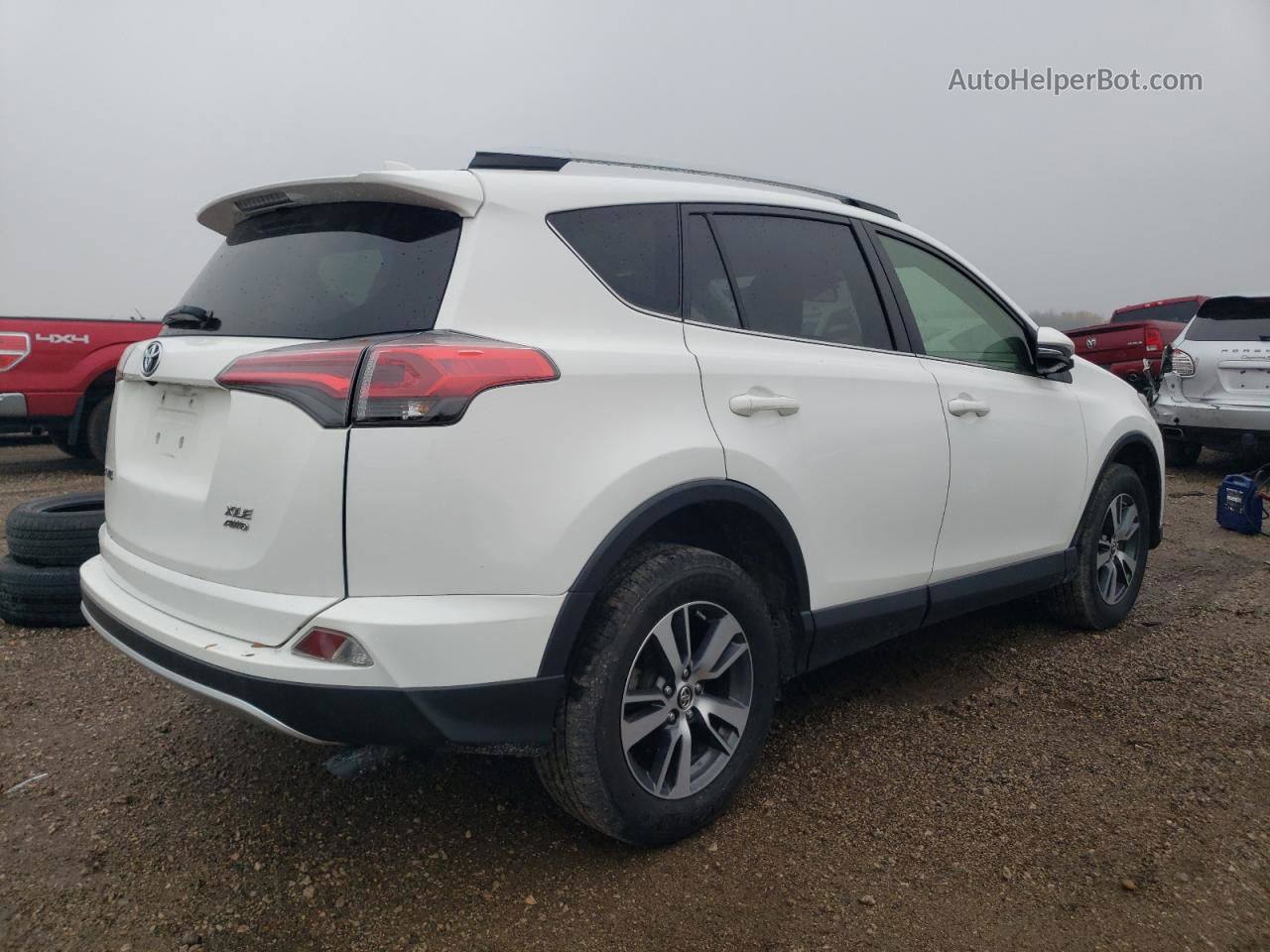 2016 Toyota Rav4 Xle White vin: JTMRFREV8GD184282