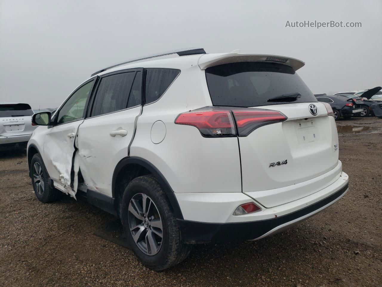 2016 Toyota Rav4 Xle White vin: JTMRFREV8GD184282