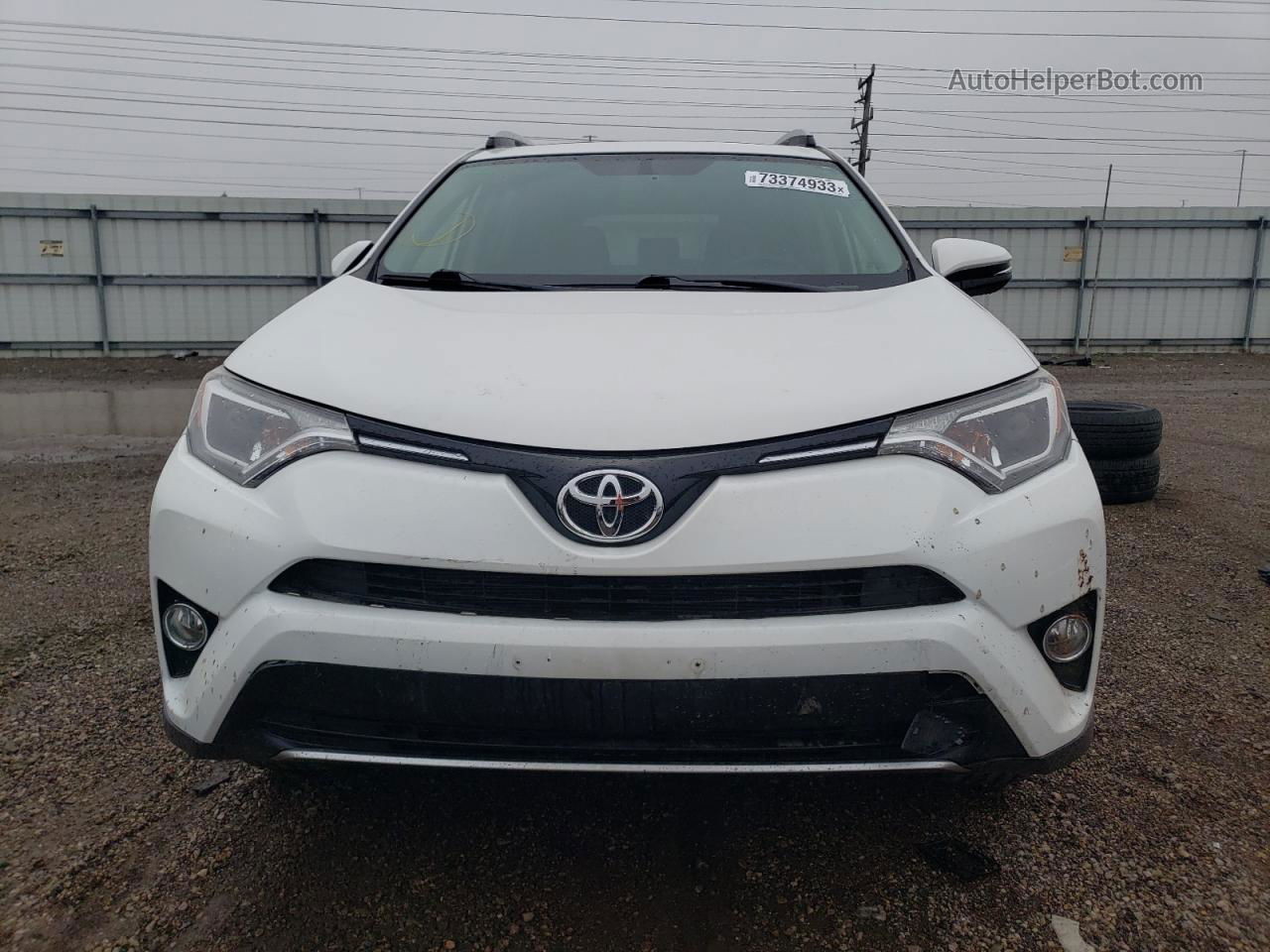 2016 Toyota Rav4 Xle White vin: JTMRFREV8GD184282