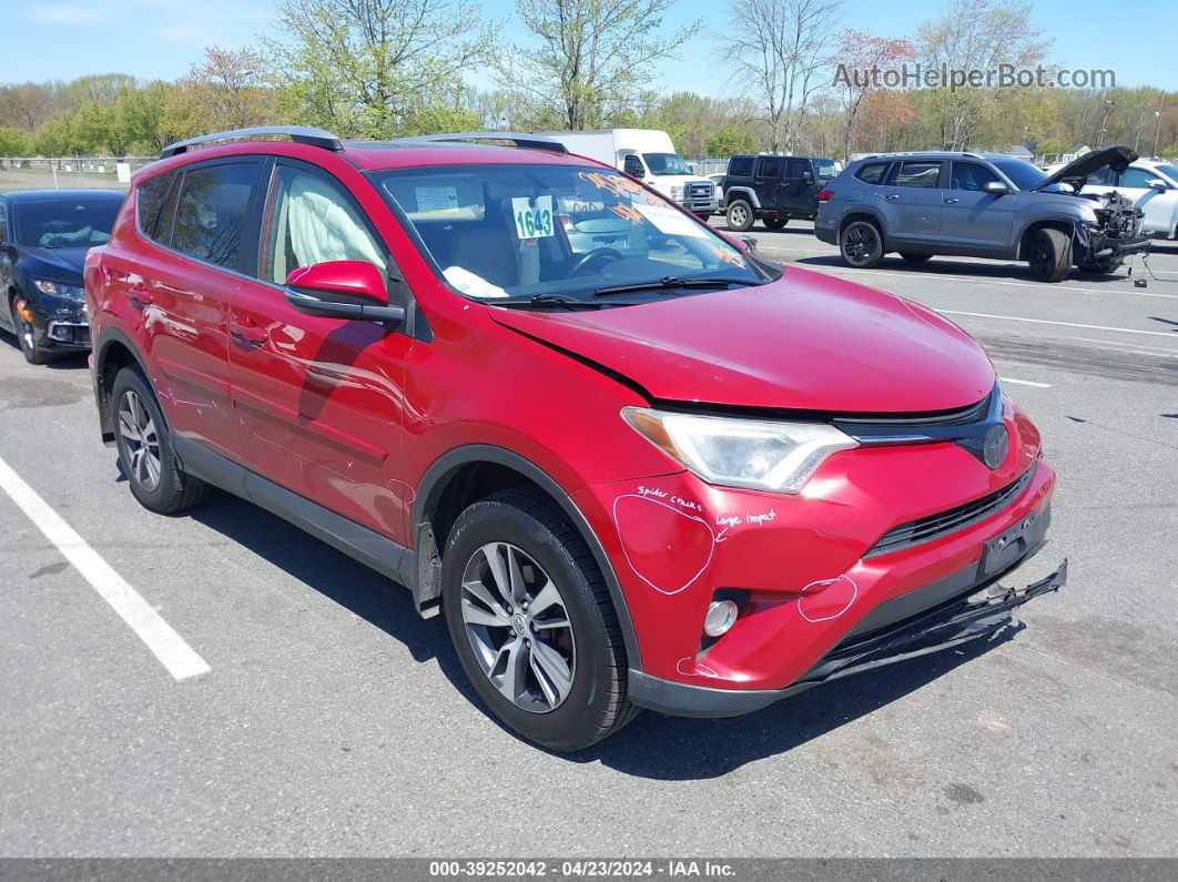 2016 Toyota Rav4 Xle Красный vin: JTMRFREV8GJ090081