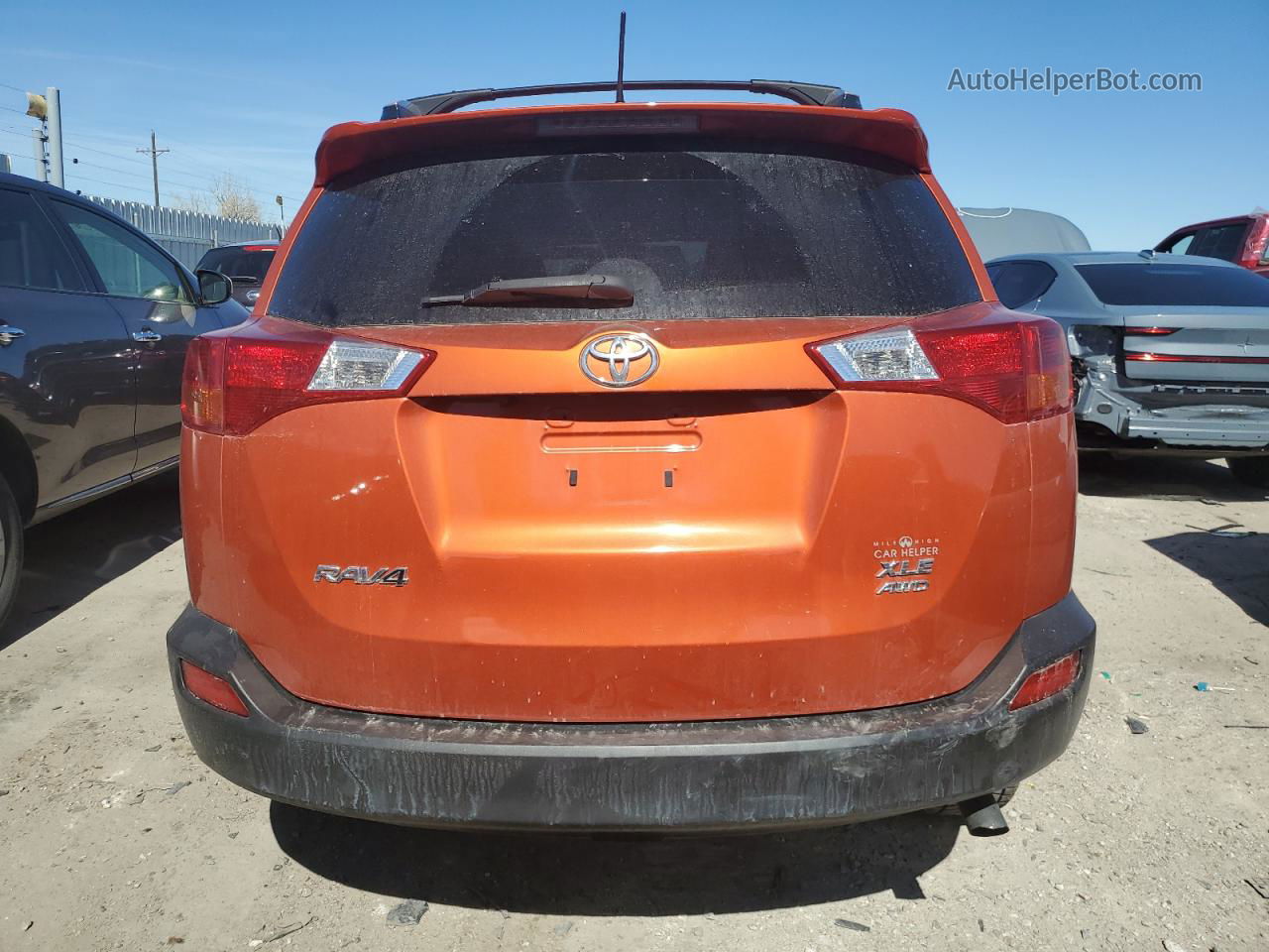 2015 Toyota Rav4 Xle Orange vin: JTMRFREVXFD162105