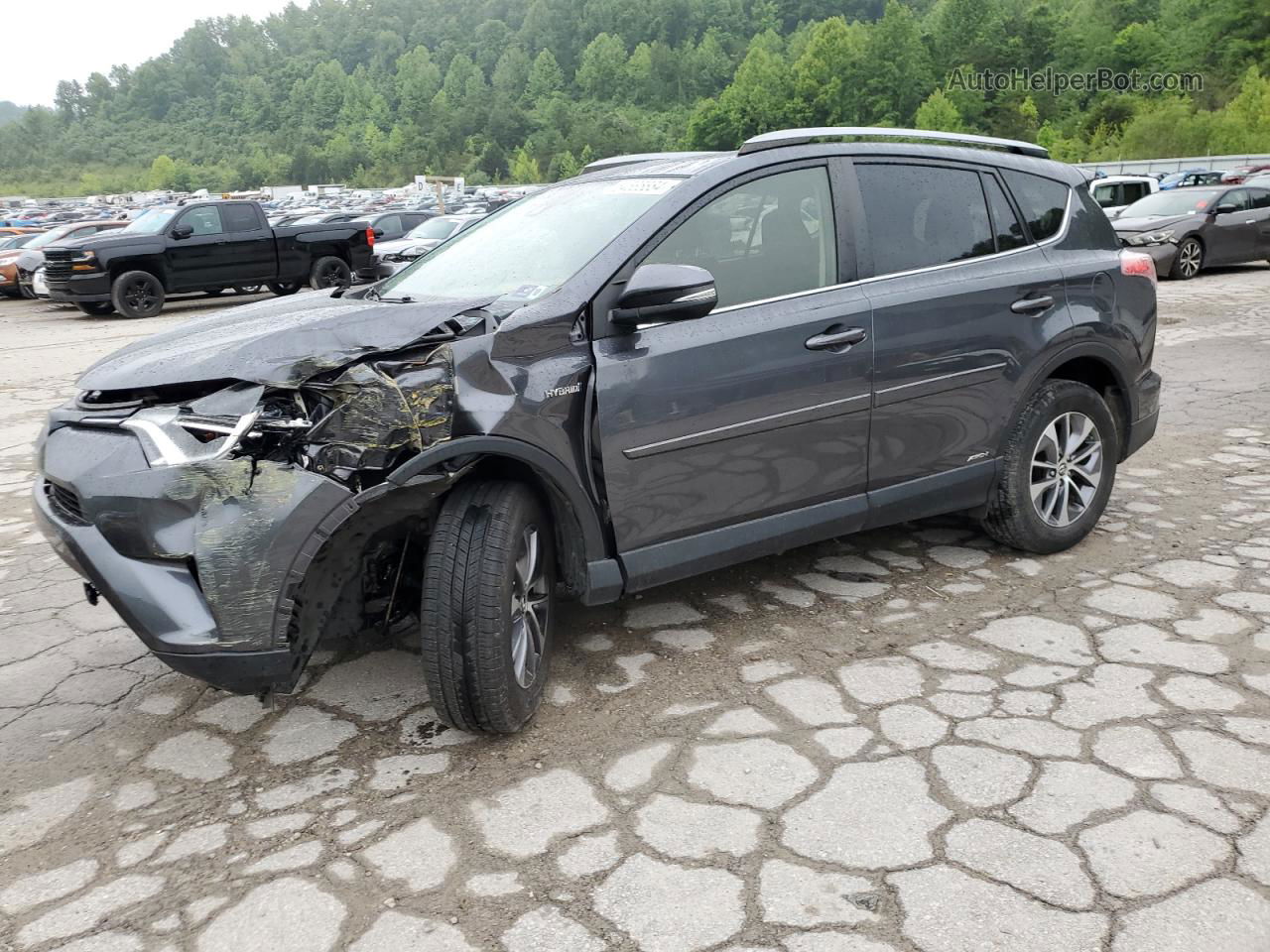 2017 Toyota Rav4 Hv Le Gray vin: JTMRJREV1HD126157