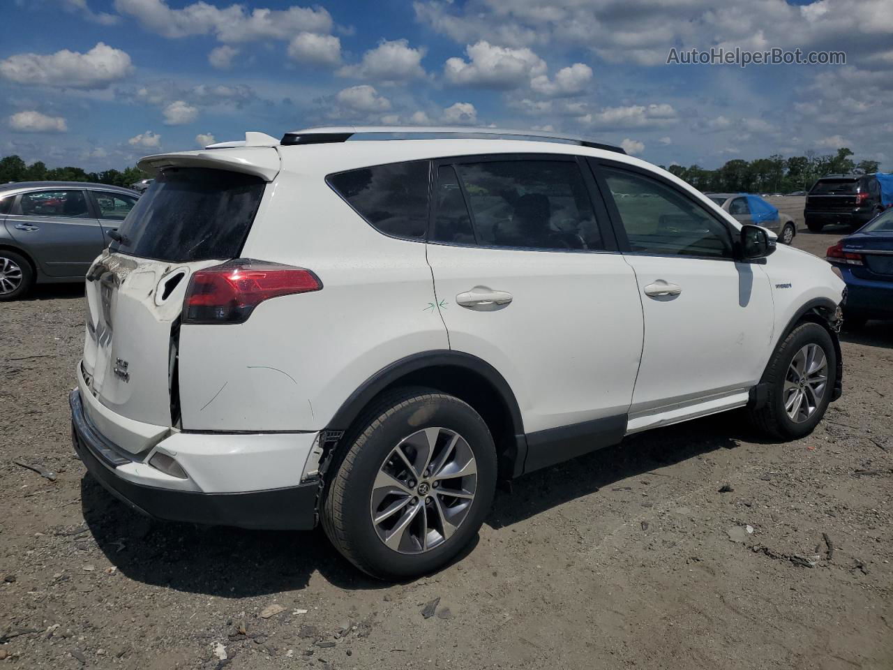 2016 Toyota Rav4 Hv Xle Белый vin: JTMRJREV2GD047319