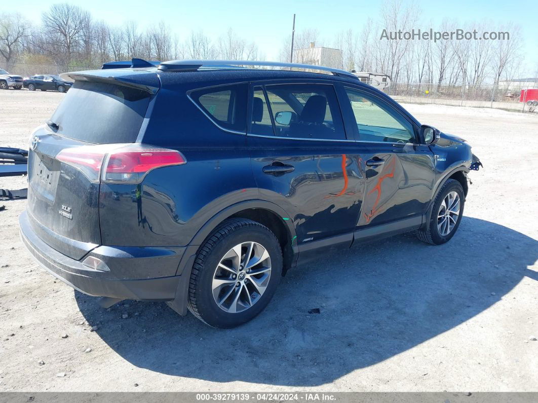 2017 Toyota Rav4 Hybrid Xle Navy vin: JTMRJREV3HD063739