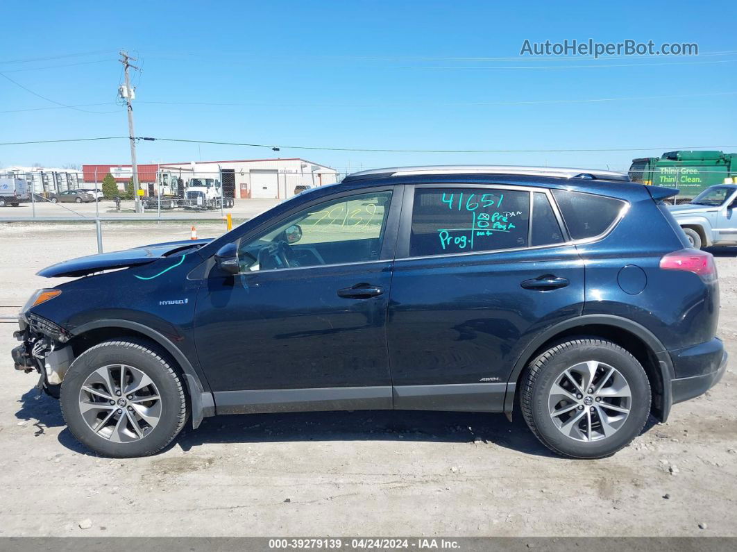 2017 Toyota Rav4 Hybrid Xle Navy vin: JTMRJREV3HD063739