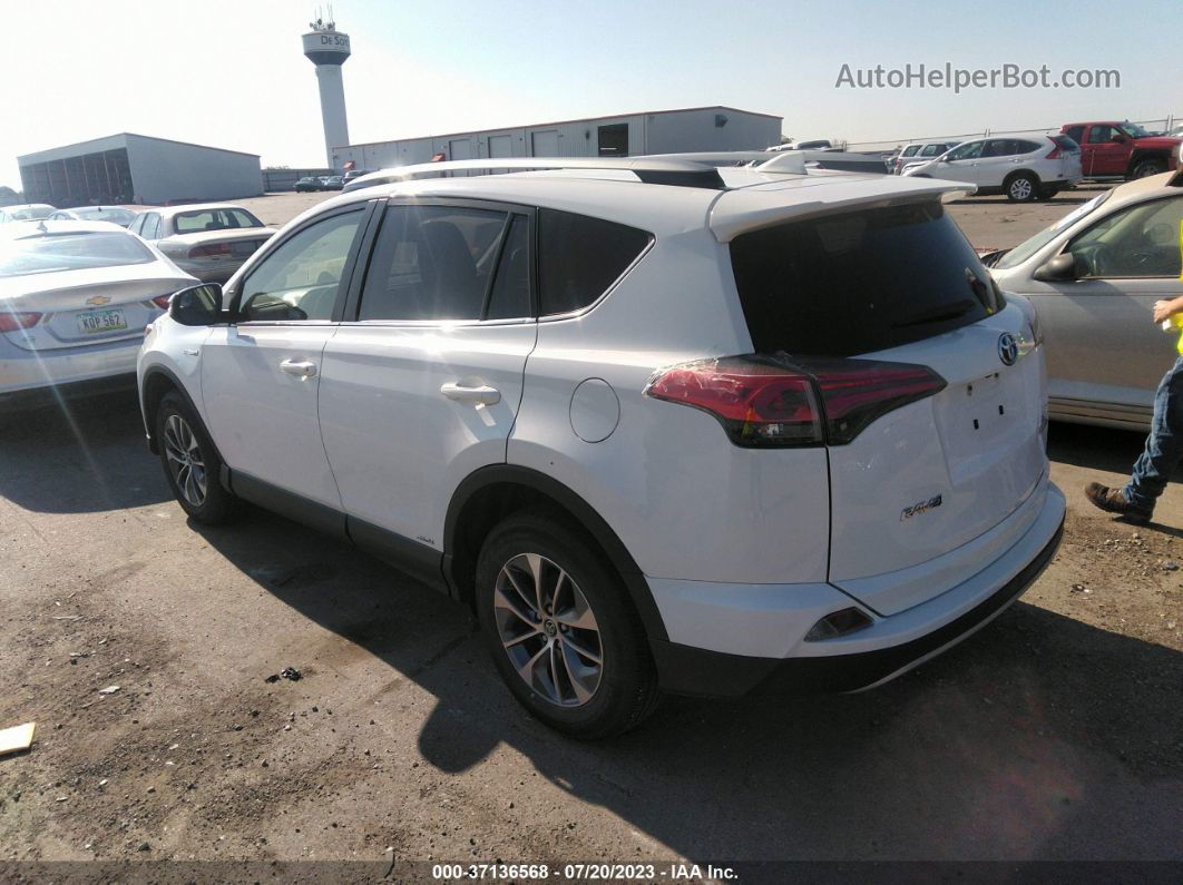 2017 Toyota Rav4 Hybrid Xle/le Plus White vin: JTMRJREV4HD065497