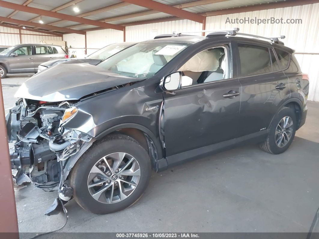 2017 Toyota Rav4 Hybrid Xle Gray vin: JTMRJREV5HD072426