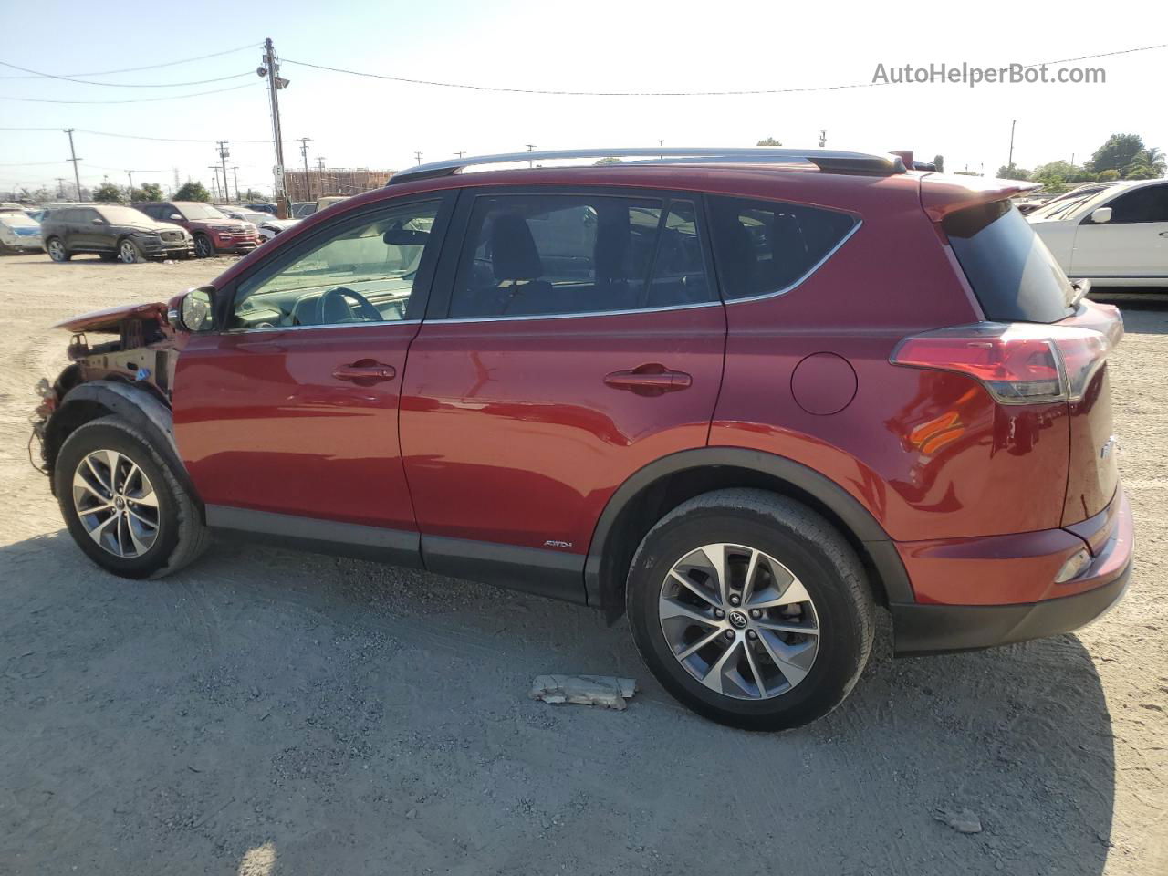 2018 Toyota Rav4 Hv Le Red vin: JTMRJREV5JD181345