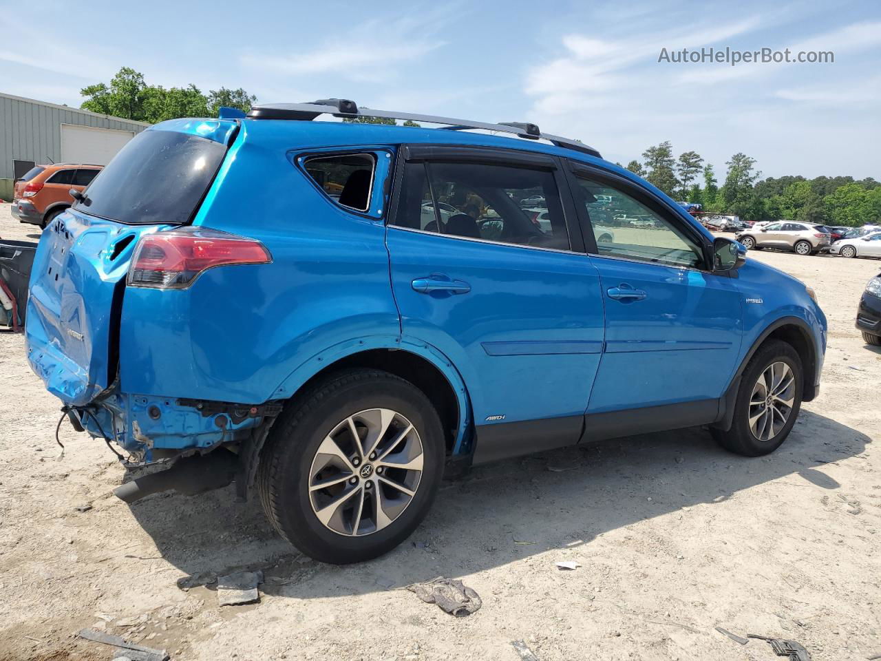 2018 Toyota Rav4 Hv Le Blue vin: JTMRJREV5JD251068