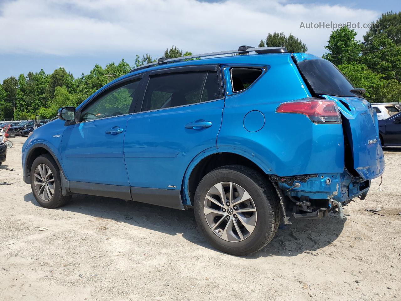 2018 Toyota Rav4 Hv Le Blue vin: JTMRJREV5JD251068