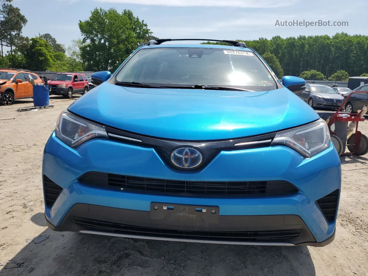 2018 Toyota Rav4 Hv Le Blue vin: JTMRJREV5JD251068