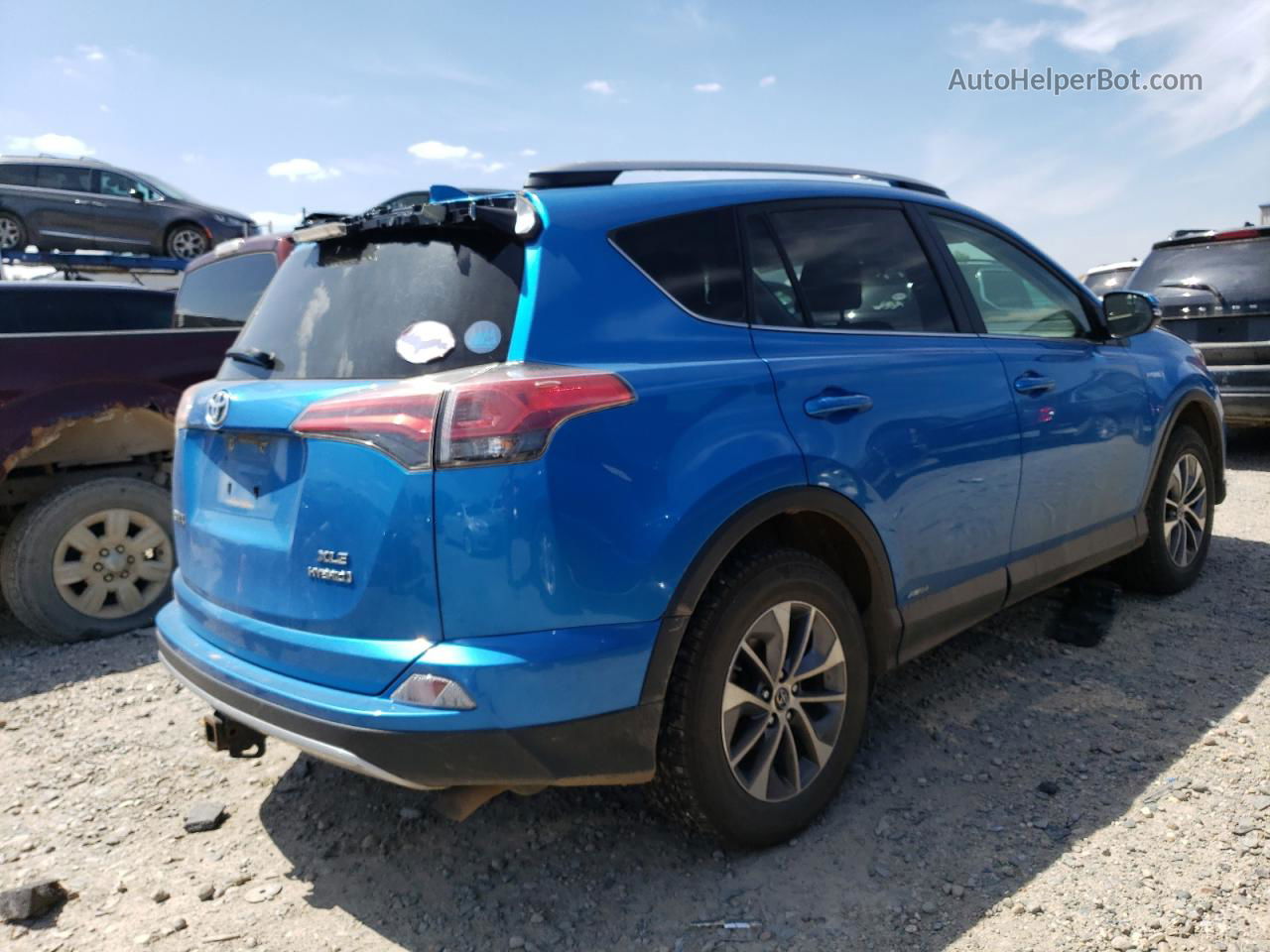 2018 Toyota Rav4 Hv Le Белый vin: JTMRJREV7JD193285