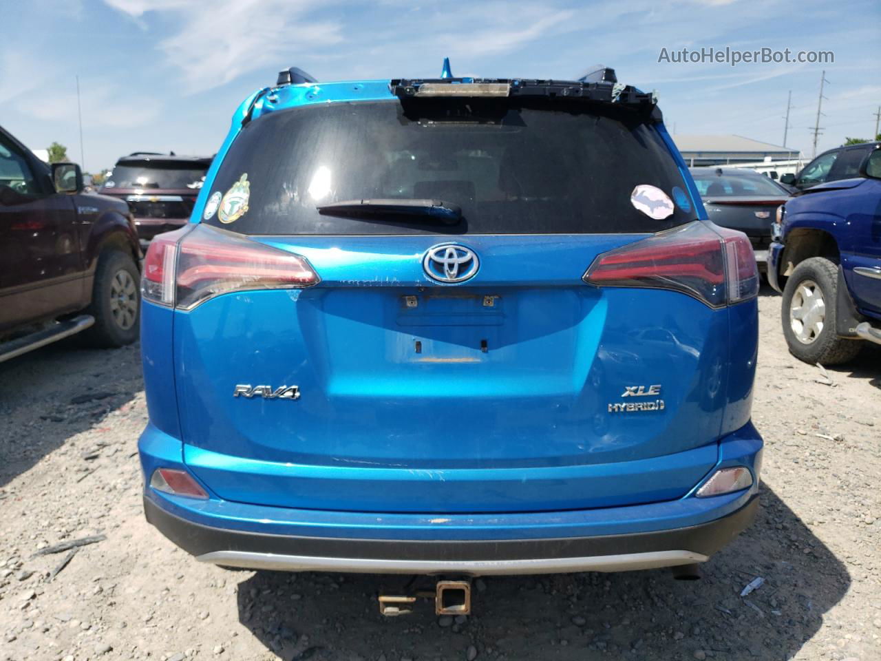 2018 Toyota Rav4 Hv Le White vin: JTMRJREV7JD193285