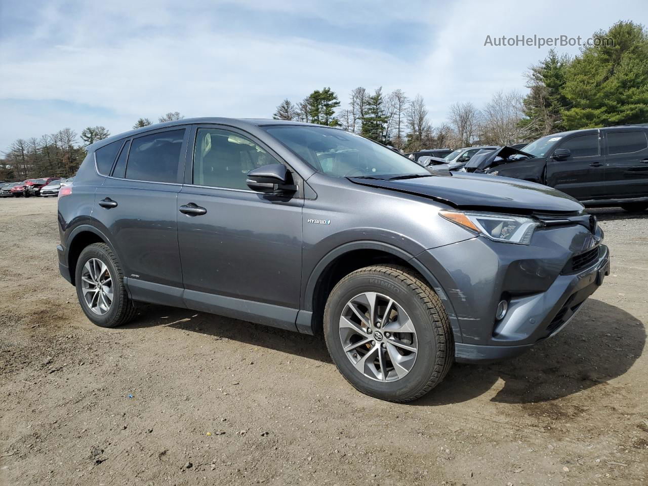 2017 Toyota Rav4 Hv Le Gray vin: JTMRJREV8HD076759