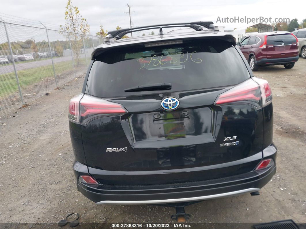 2017 Toyota Rav4 Hybrid Xle/le Plus Black vin: JTMRJREV8HD144011